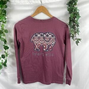 Ivory Ella RARE Berry Long Sleeve top XXS